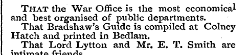 That the War Office is the most economic...