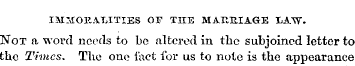laiMOF.A"LITIES OF THE MARRIAGE LAW. Not...