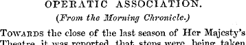 OPERATIC ASSOCIATION (From the Morning C...