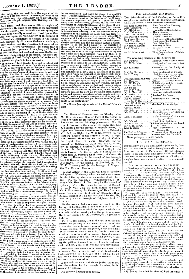 Leader (1850-1860): jS F Y, Country edition - January 1, 1853.J The Leadek. 3