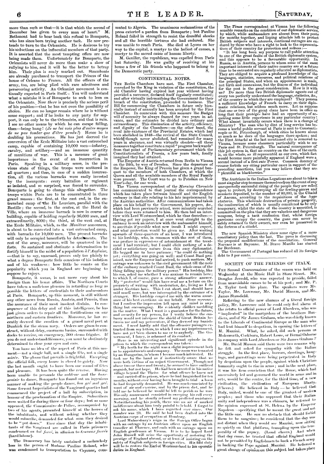 Leader (1850-1860): jS F Y, Country edition - J 6 The Leader. [Saturday, — —-—-—-.-^.....