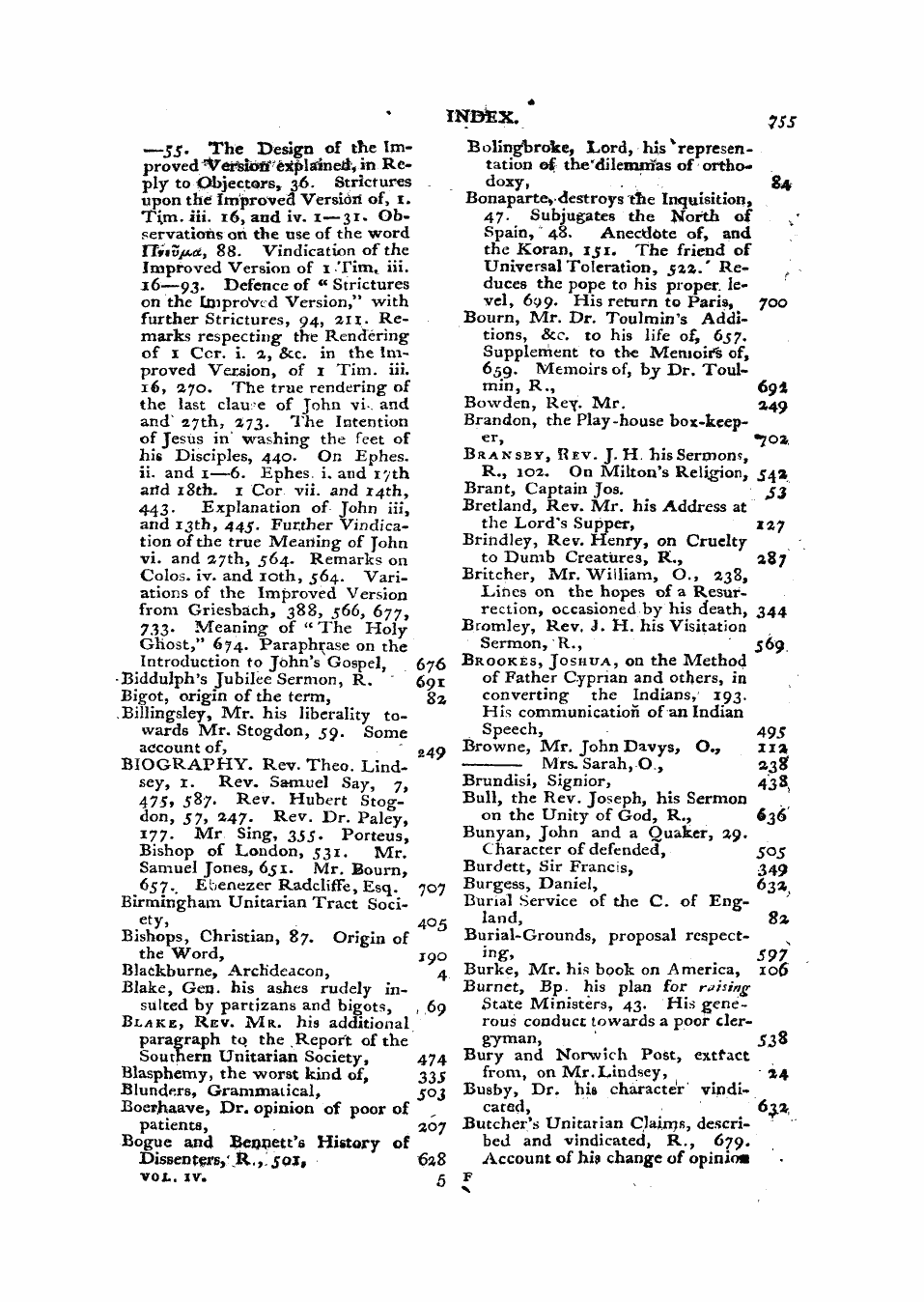 Monthly Repository (1806-1838) and Unitarian Chronicle (1832-1833): F Y, 1st edition, End matter - Untitled Article