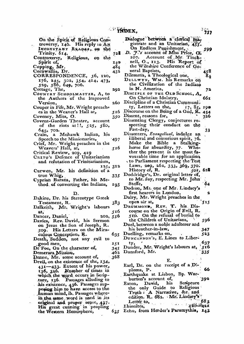 Monthly Repository (1806-1838) and Unitarian Chronicle (1832-1833): F Y, 1st edition, End matter - Untitled Article