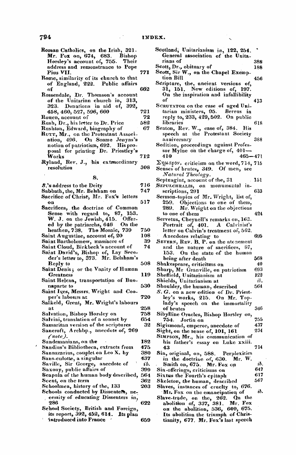 Monthly Repository (1806-1838) and Unitarian Chronicle (1832-1833): F Y, 1st edition, End matter: 14