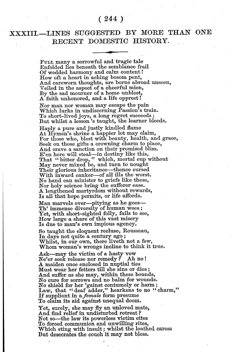 English Woman’s Journal (1858-1864): F Y, 1st edition - ( 244 )