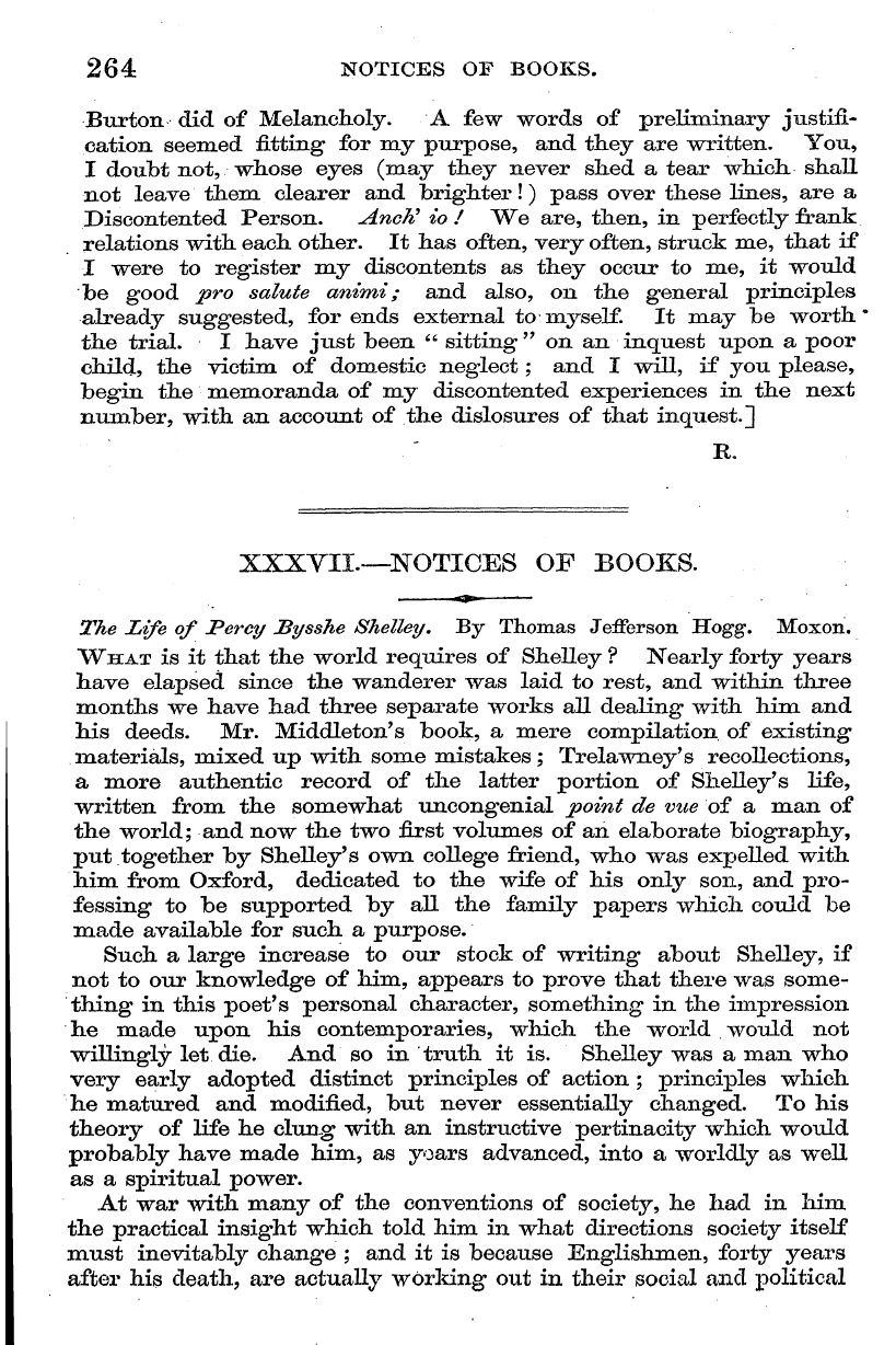 English Woman’s Journal (1858-1864): F Y, 1st edition - 264 Notices Of Books.