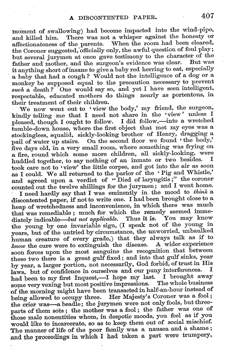 English Woman’s Journal (1858-1864): F Y, 1st edition - . 4 - Mm Ii. "Now, Here's Another Discon...