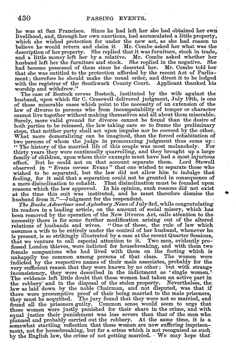 English Woman’s Journal (1858-1864): F Y, 1st edition - : *•¦» ; F? Several " It B Y I The J S C...