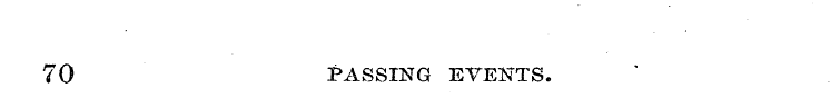 70 PASSING EVENTS.