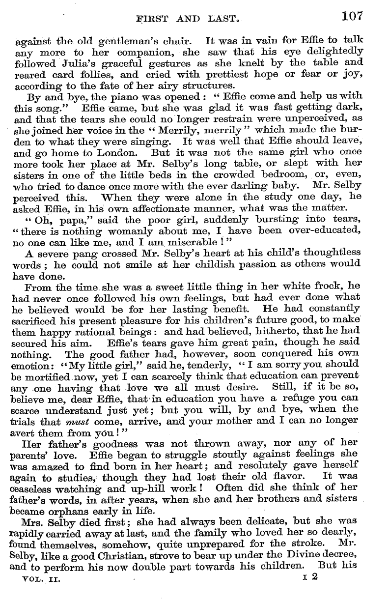 English Woman’s Journal (1858-1864): F Y, 1st edition - First And Last. 107