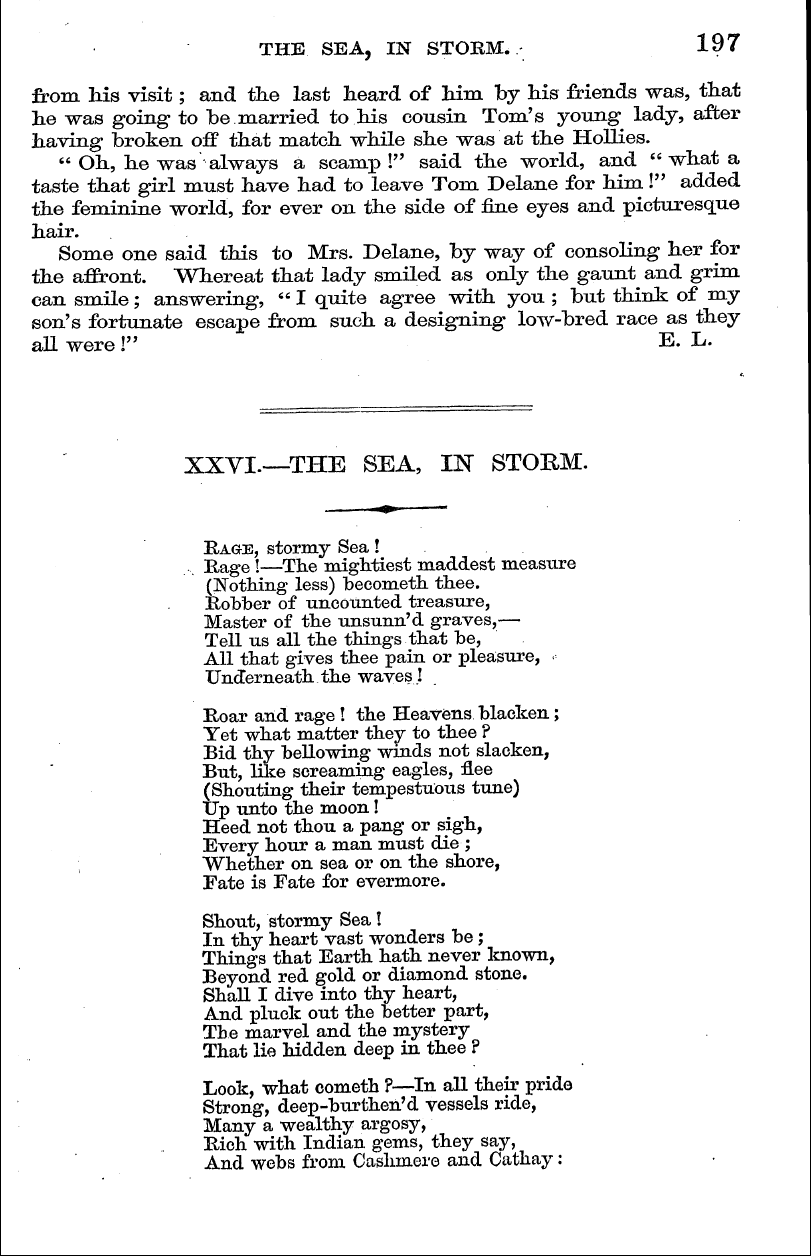 English Woman’s Journal (1858-1864): F Y, 1st edition - «»» Ragte, Stormy Sea T ! T Ddest