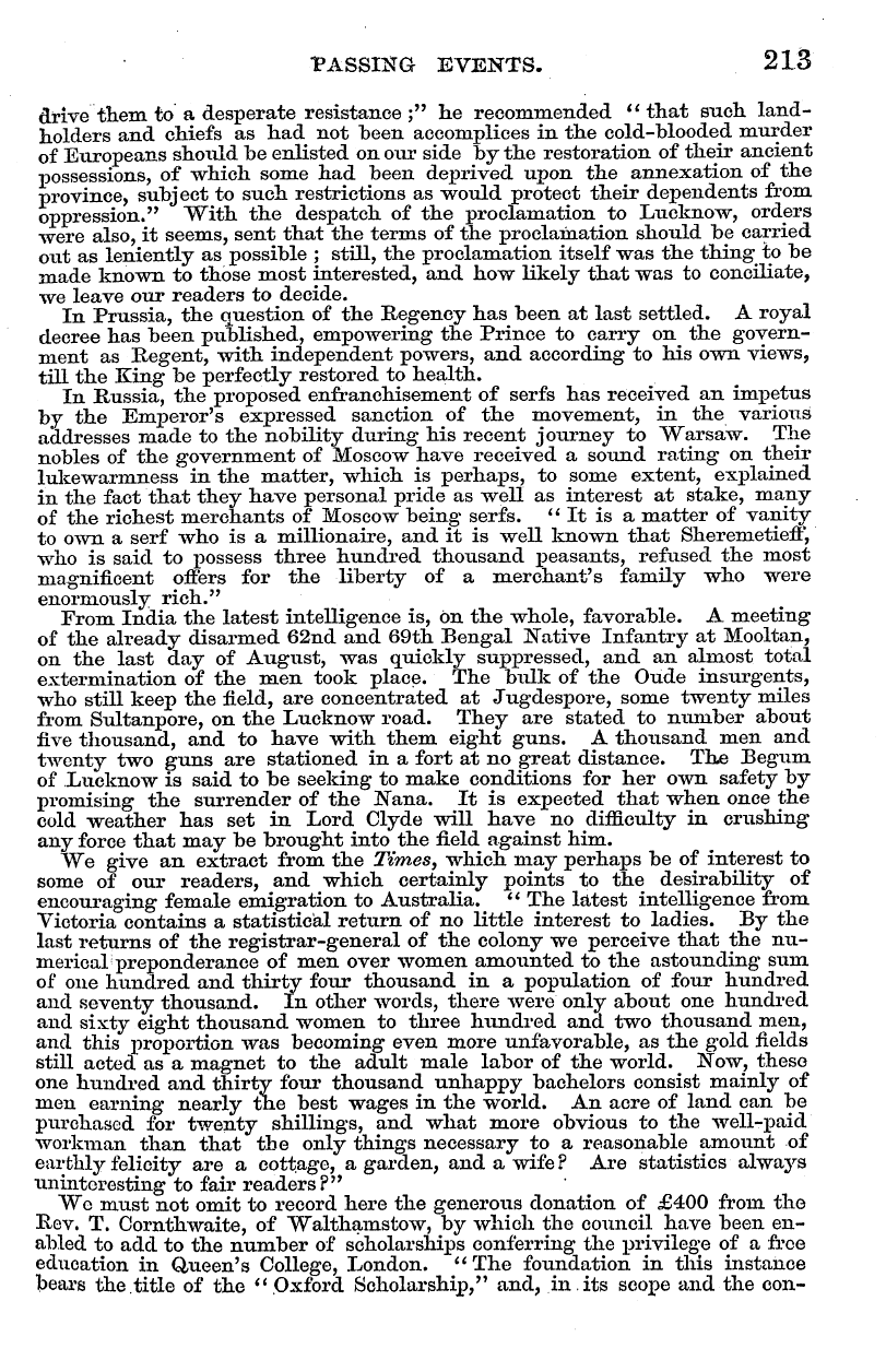 English Woman’s Journal (1858-1864): F Y, 1st edition - —.—««*- • Mute The The , General Thoug A...