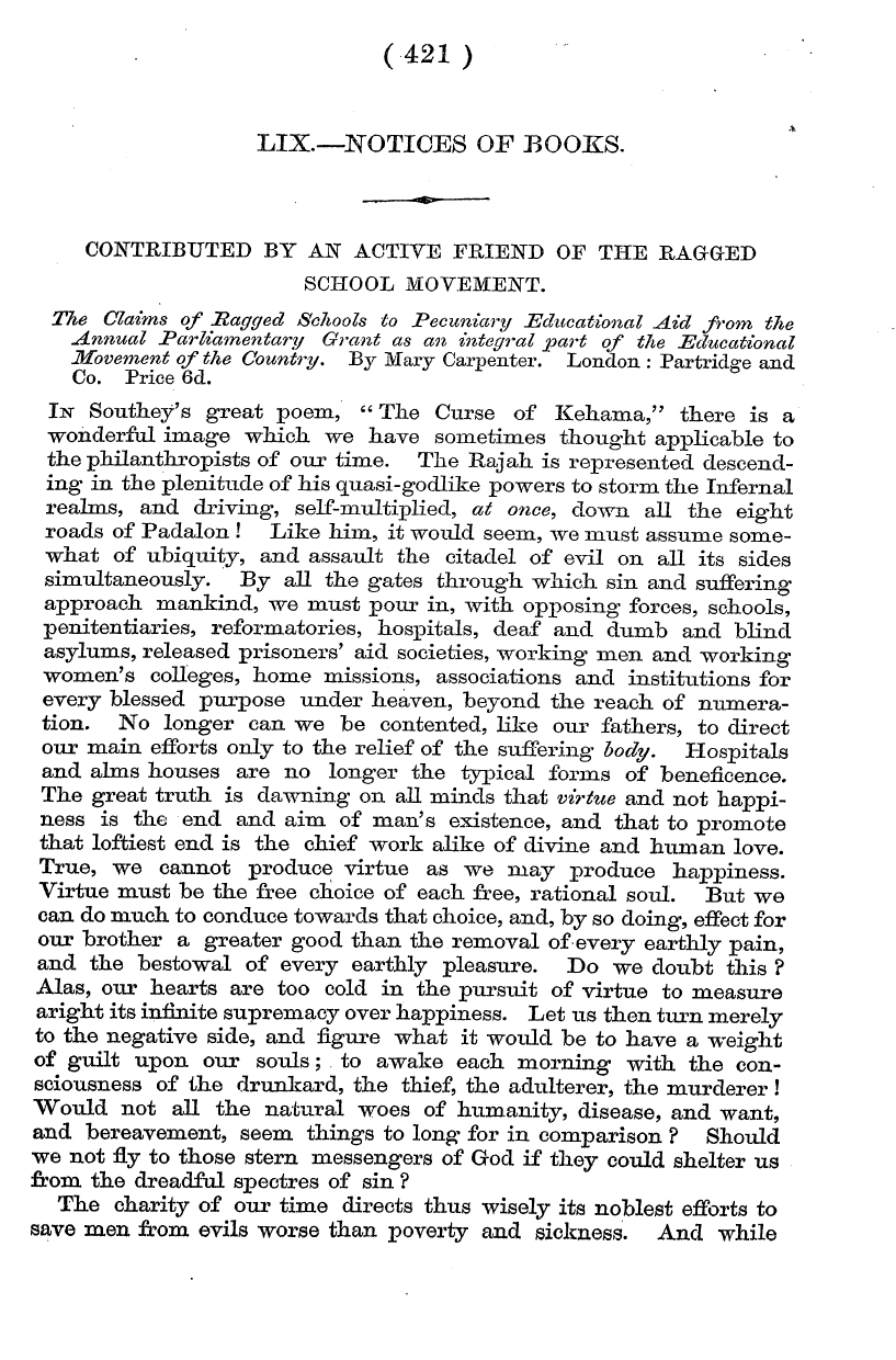 English Woman’s Journal (1858-1864): F Y, 1st edition - Lix.—Notices Of Eooks.