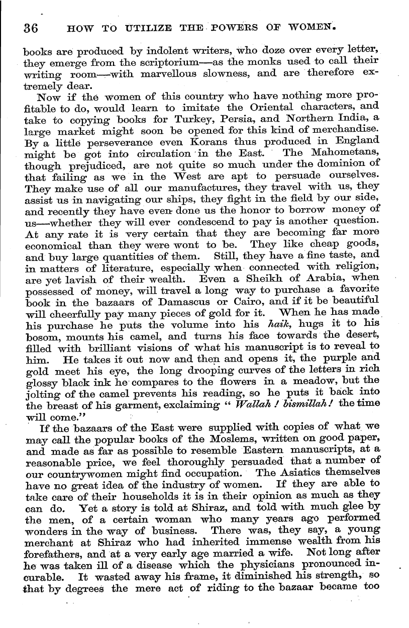 English Woman’s Journal (1858-1864): F Y, 1st edition - 36 How To Utilize The Powers Of Women.