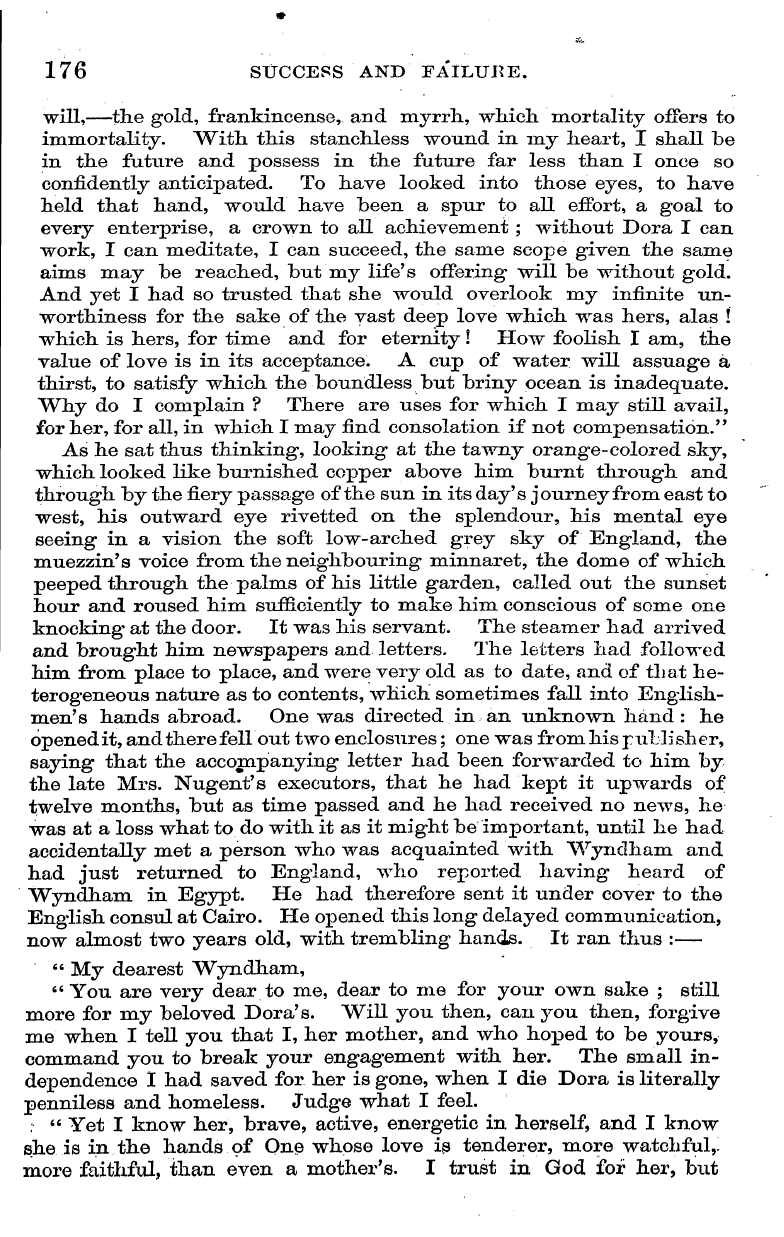 English Woman’s Journal (1858-1864): F Y, 1st edition - 176 Success And Failure.