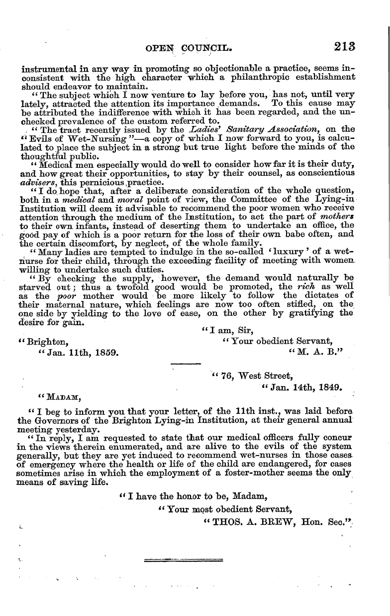 English Woman’s Journal (1858-1864): F Y, 1st edition - To The Editor Of The English Woman's Jou...