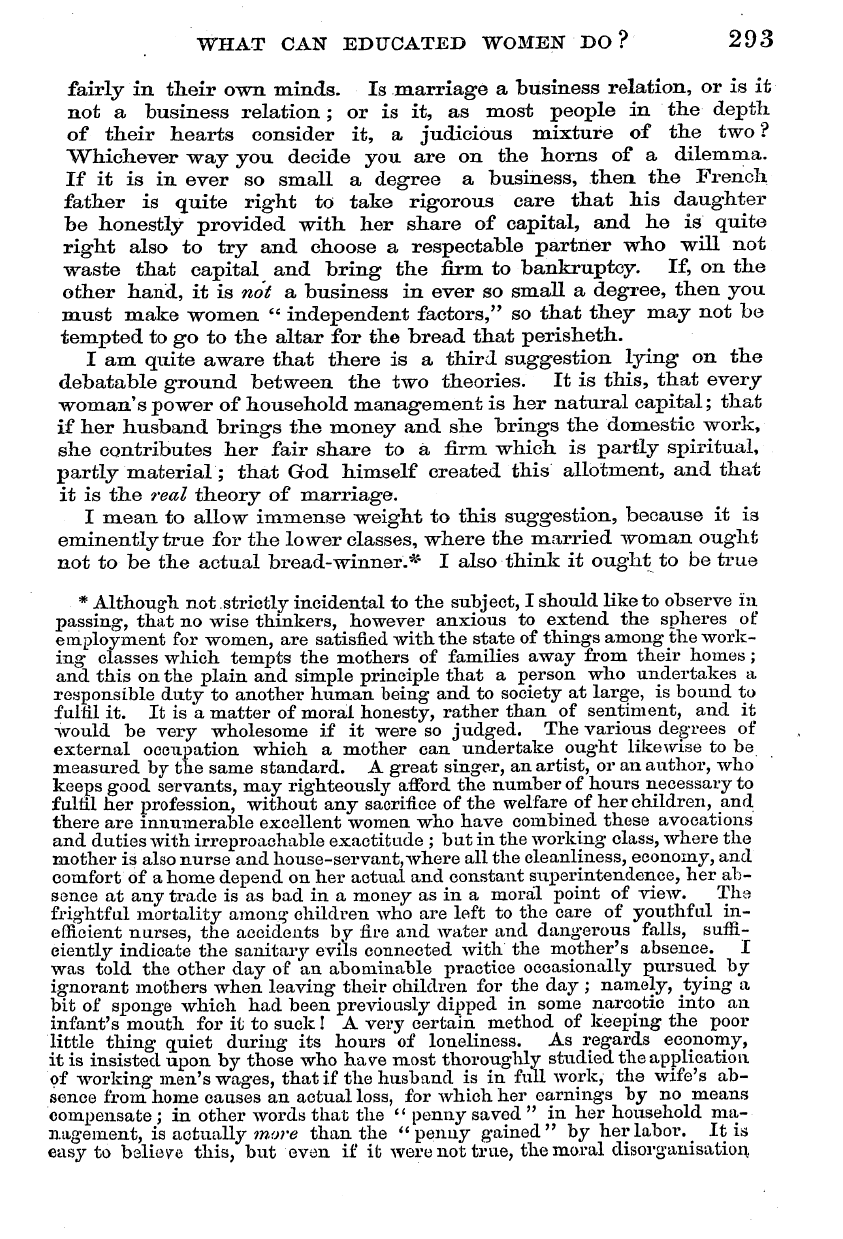 English Woman’s Journal (1858-1864): F Y, 1st edition - What Can Educated Women Do? 293