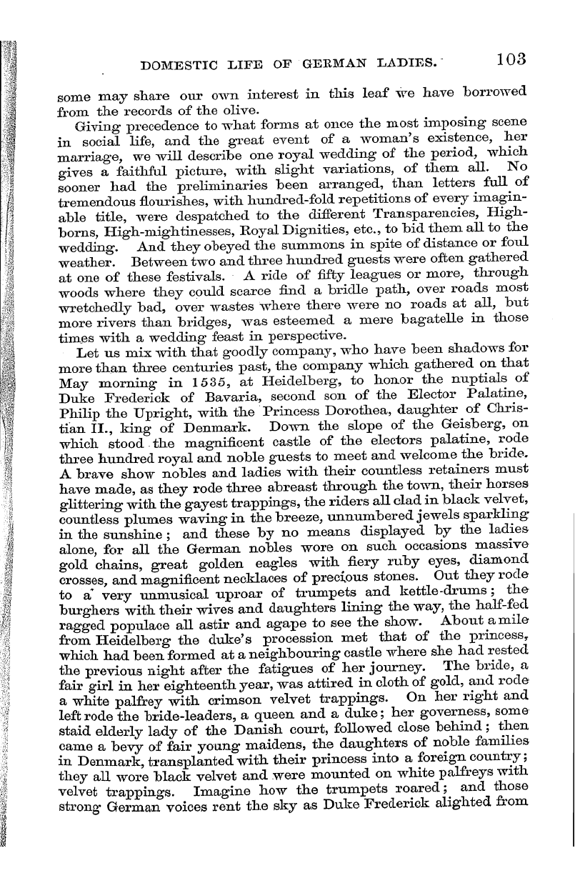 English Woman’s Journal (1858-1864): F Y, 1st edition - Domestic Life Of German Ladies. 103