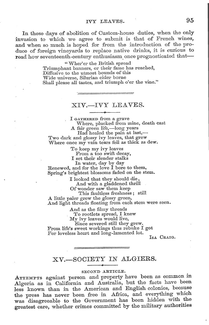 English Woman’s Journal (1858-1864): F Y, 1st edition - Alili About Appies. If Ancient And Honor...