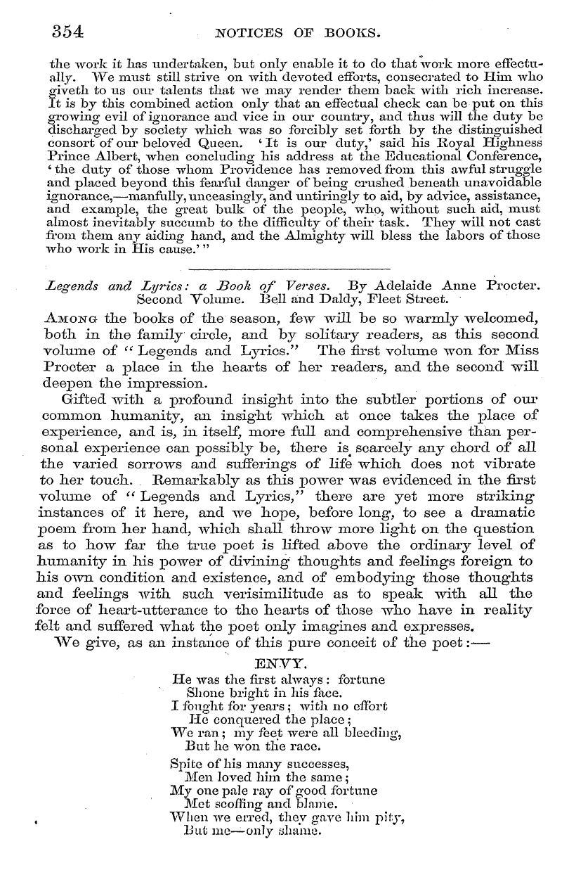 English Woman’s Journal (1858-1864): F Y, 1st edition - 354 Notices Oe Books.