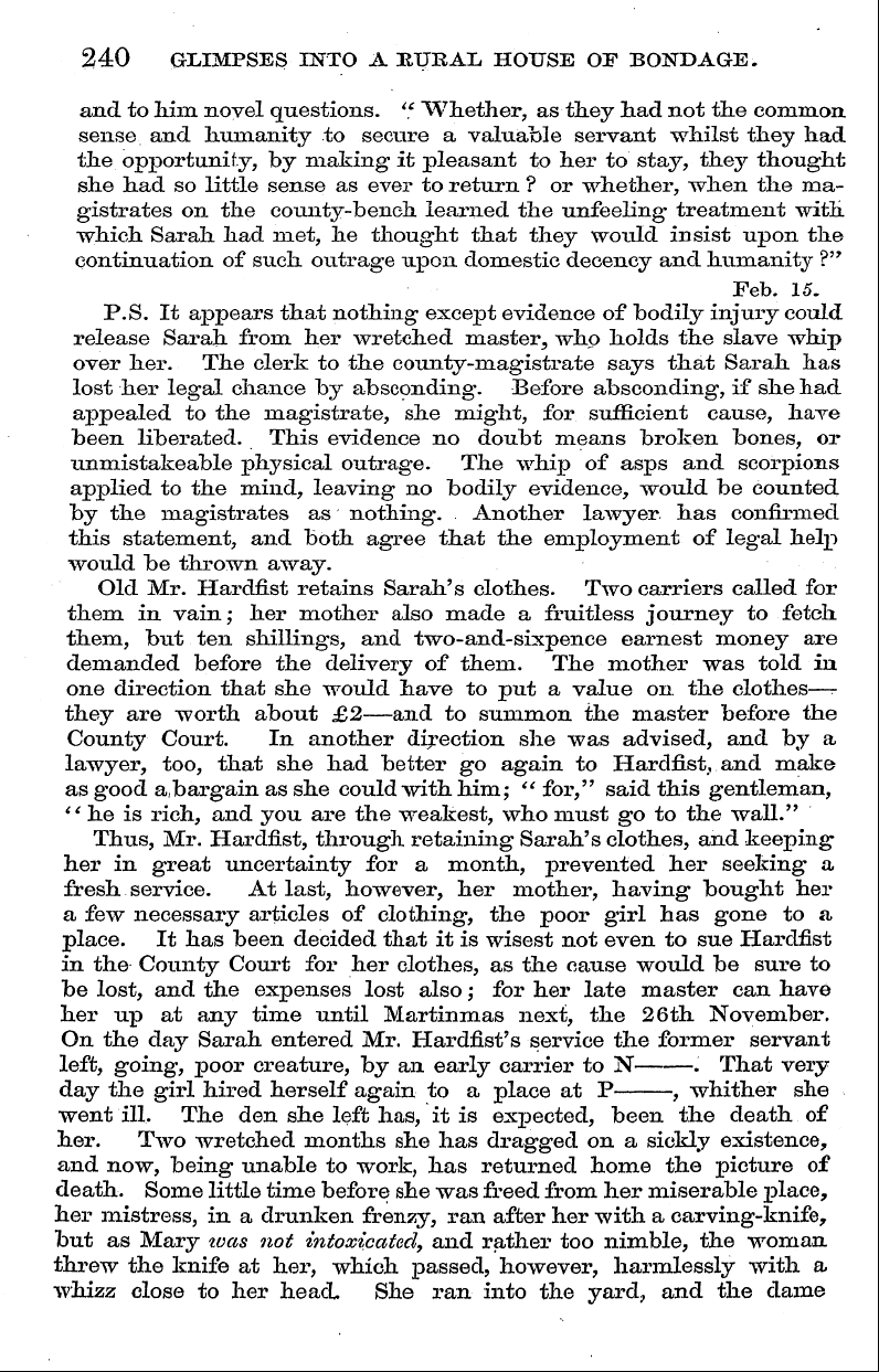 English Woman’s Journal (1858-1864): F Y, 1st edition - « . Sor The " E Burthen The Trib Cry Ula...