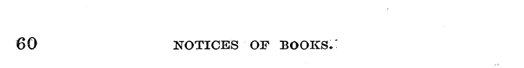 60 NOTICES OF BOOKS.'