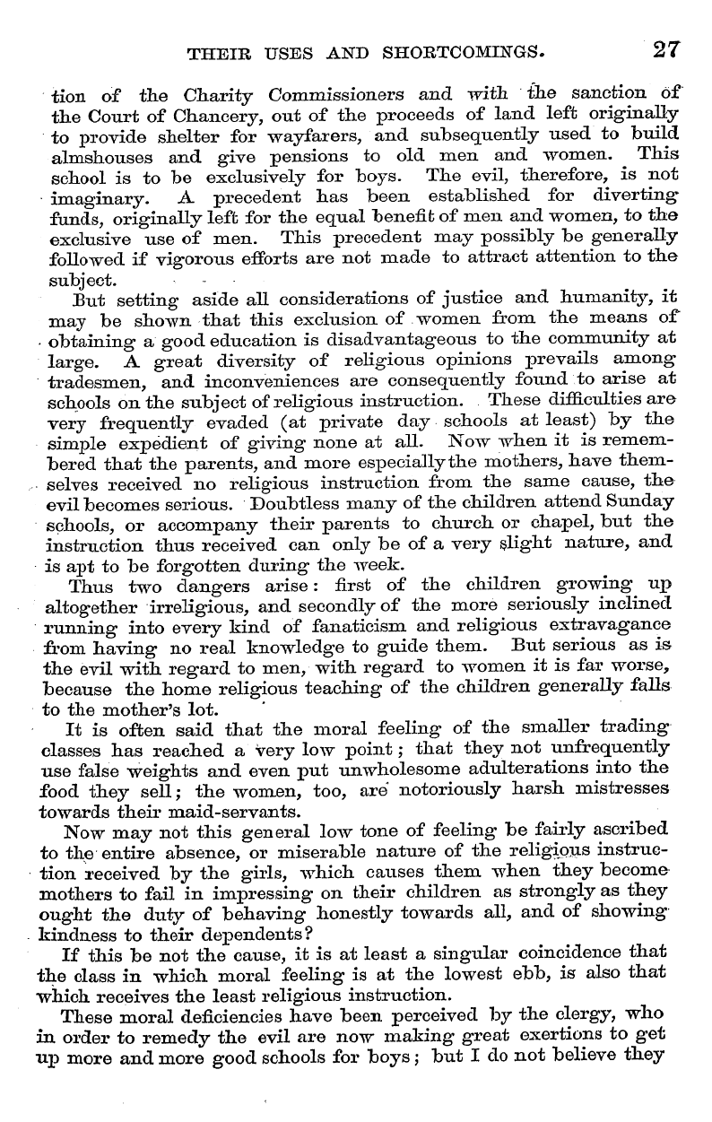 English Woman’s Journal (1858-1864): F Y, 1st edition - Their Uses And Shortcomings. 27