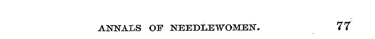 ANNALS OF NEEDLEWOMEN, 77