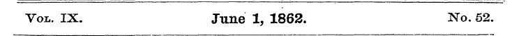 Vol. IX. June 1, 1862. No. 52.