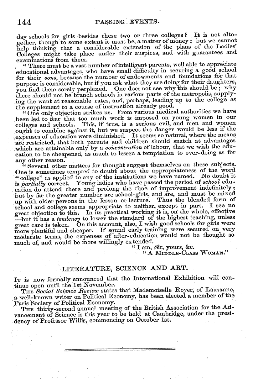 English Woman’s Journal (1858-1864): F Y, 1st edition - Public And Political. The Queen And The ...