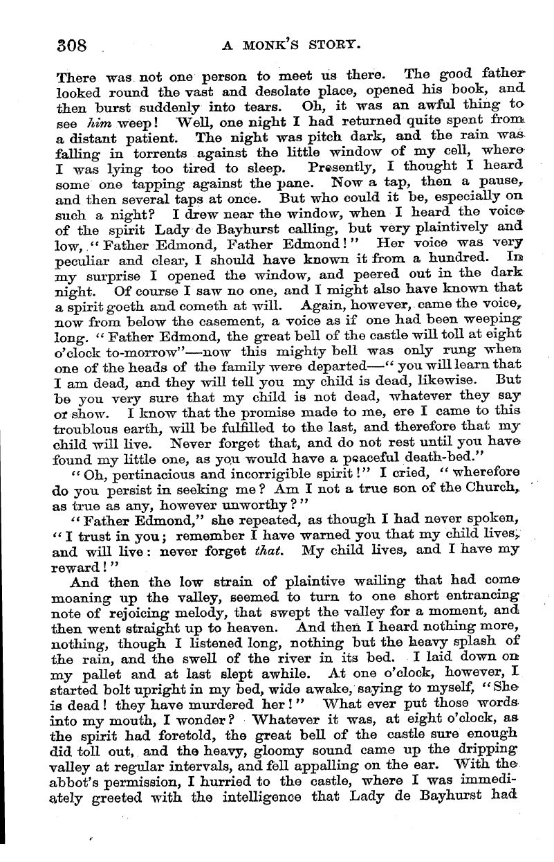 English Woman’s Journal (1858-1864): F Y, 1st edition - 308 A Monk's Story.