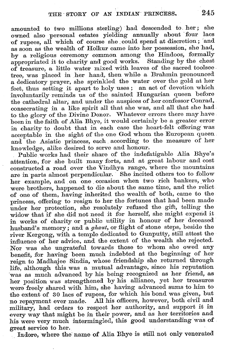 English Woman’s Journal (1858-1864): F Y, 1st edition - The Story Of An Indian Princess, 245