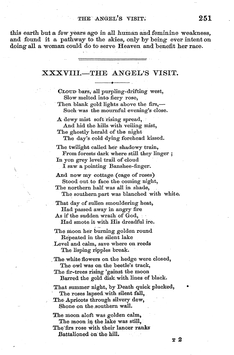 English Woman’s Journal (1858-1864): F Y, 1st edition - Xxxviii.—The Angel's Visit.