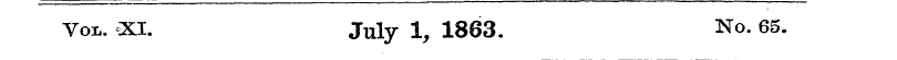 Vol. XI. July 1, 1863. No. 65.