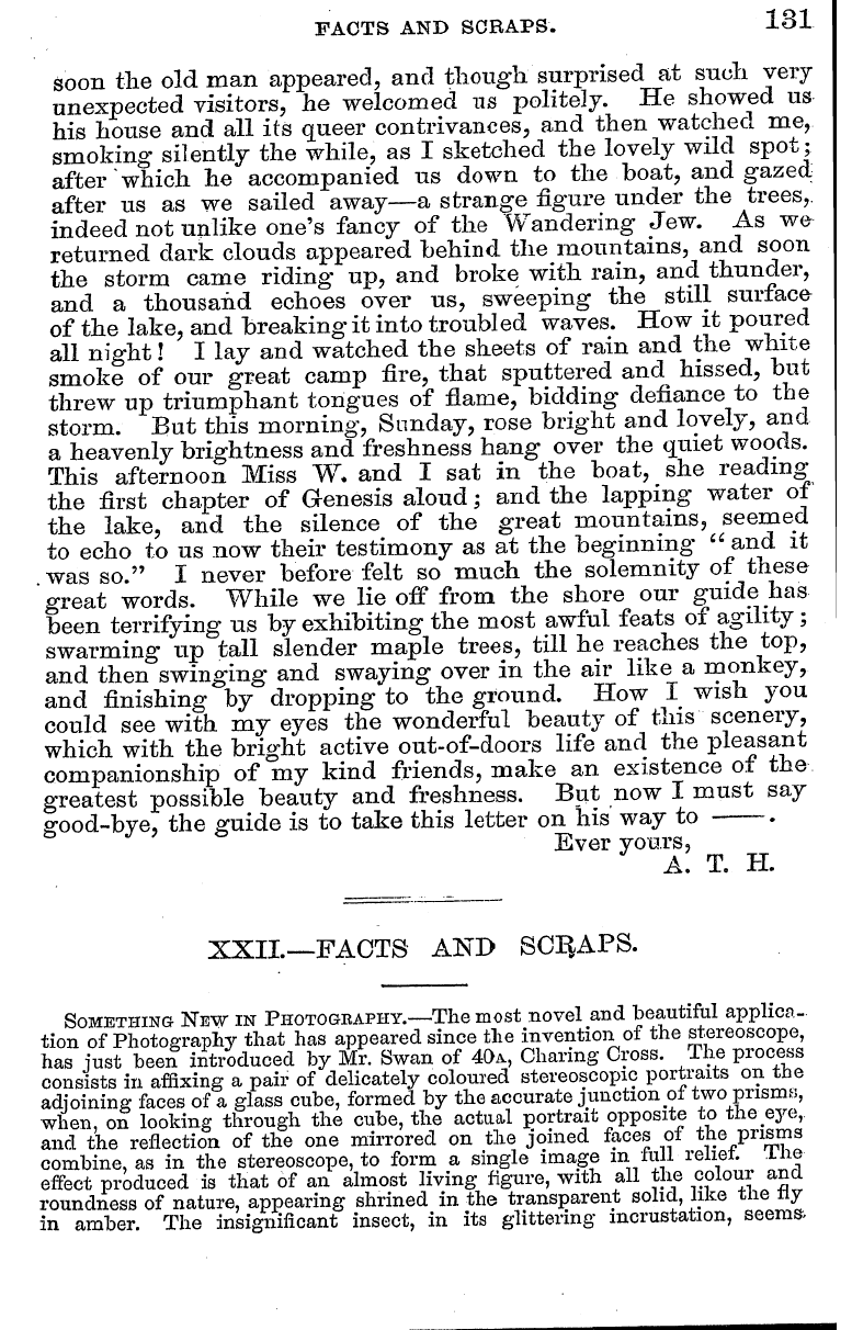 English Woman’s Journal (1858-1864): F Y, 1st edition - Camping Out. Of Dearest My Tent, M Thoug...