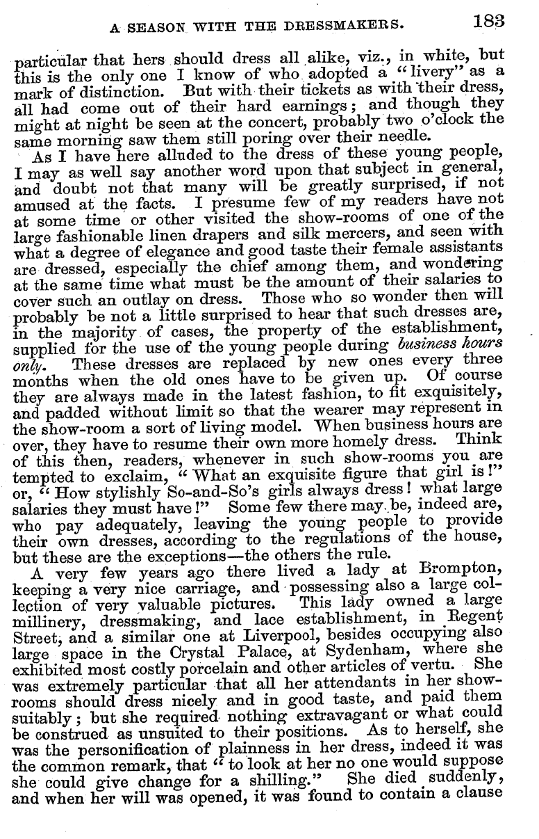 English Woman’s Journal (1858-1864): F Y, 1st edition - Chapter'vi. • I " Milliners Have Already...