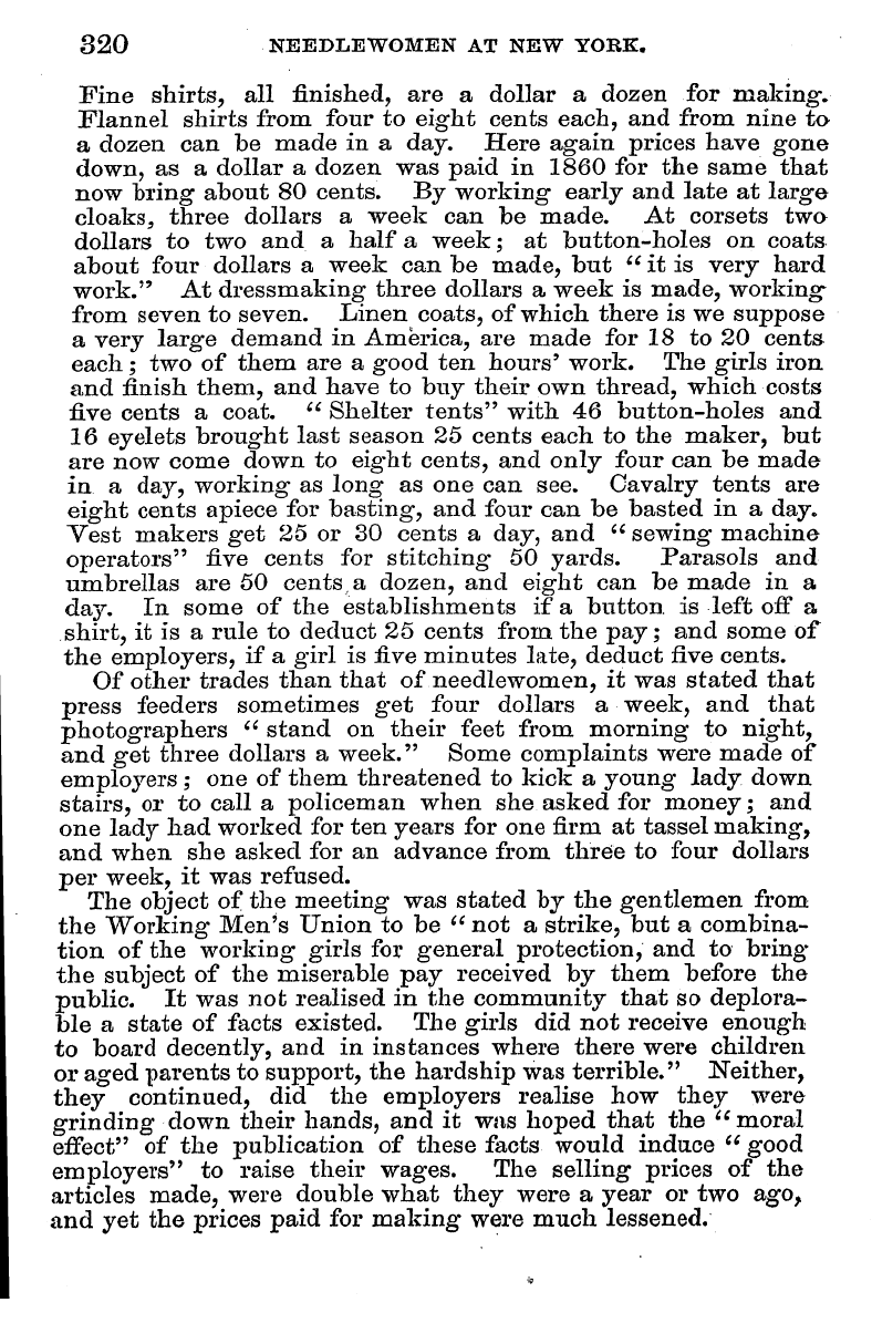 English Woman’s Journal (1858-1864): F Y, 1st edition - 320 Needlewomen At New Yoke.