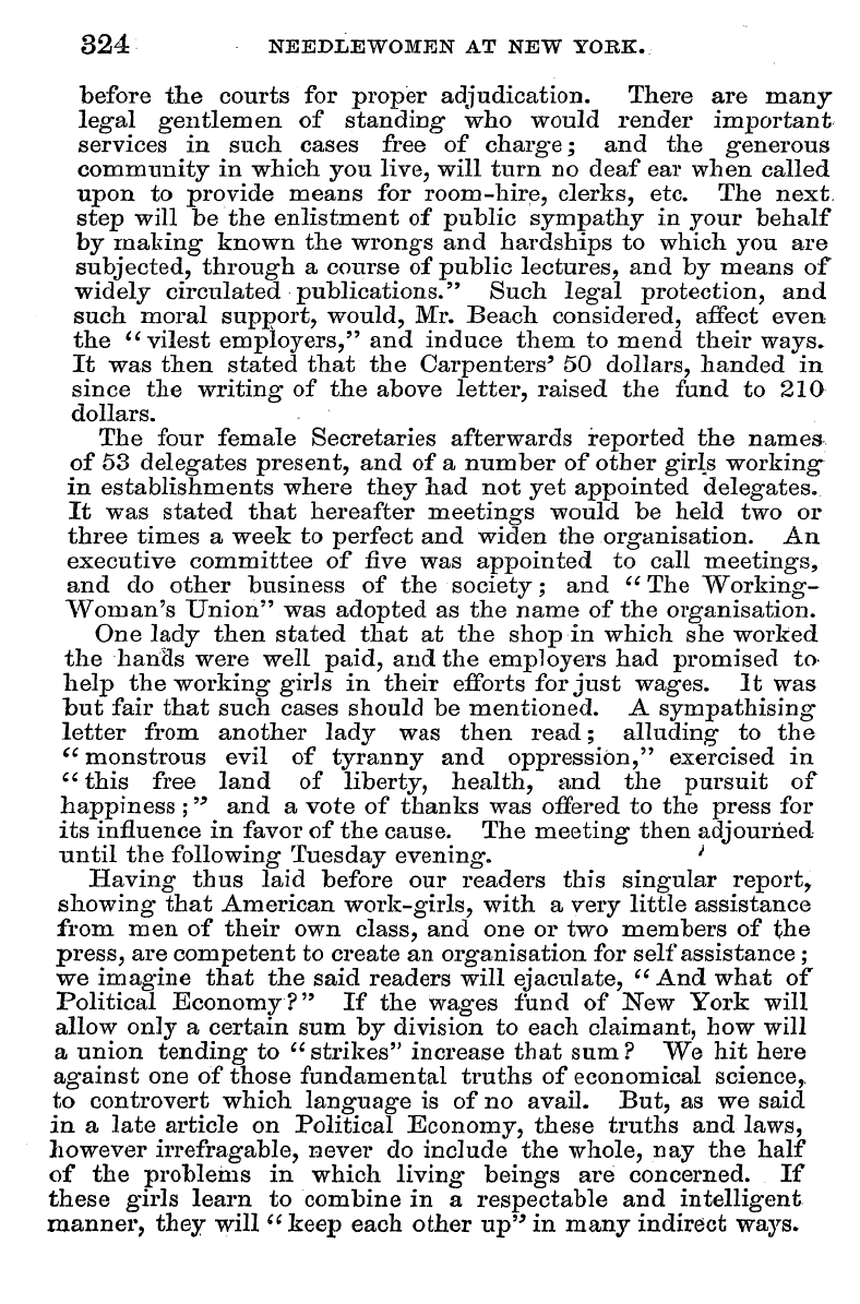 English Woman’s Journal (1858-1864): F Y, 1st edition - We Have Received Two Long 1 Extracts Fro...