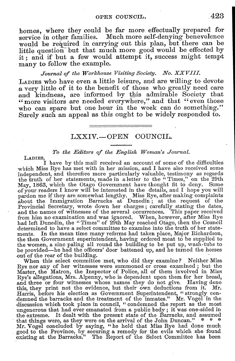 English Woman’s Journal (1858-1864): F Y, 1st edition - Journal Of The Workhouse Visiting Societ...