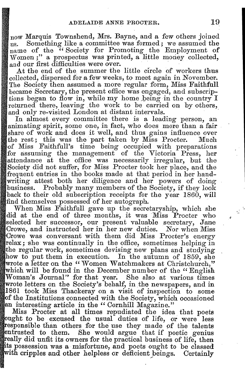 English Woman’s Journal (1858-1864): F Y, 1st edition: 19