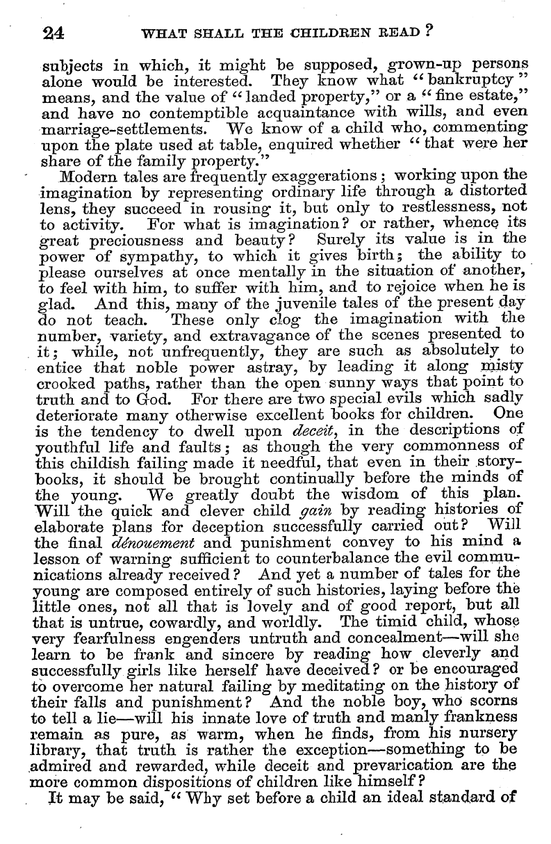 English Woman’s Journal (1858-1864): F Y, 1st edition - 24 What Shall The Childben Read ?