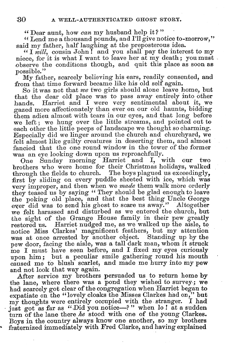 English Woman’s Journal (1858-1864): F Y, 1st edition - 30 A Well-Authenticated Ghost Story.