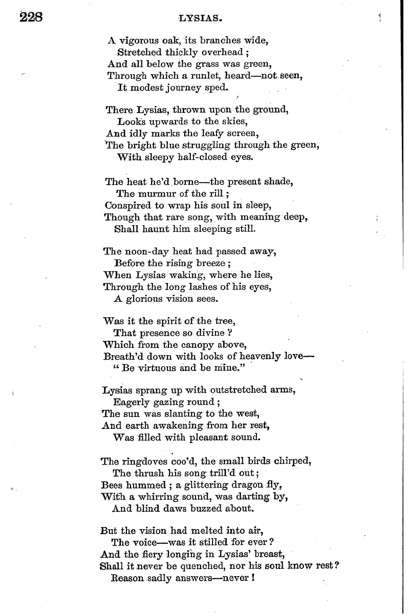 English Woman’s Journal (1858-1864): F Y, 1st edition - 228 Lysias. :