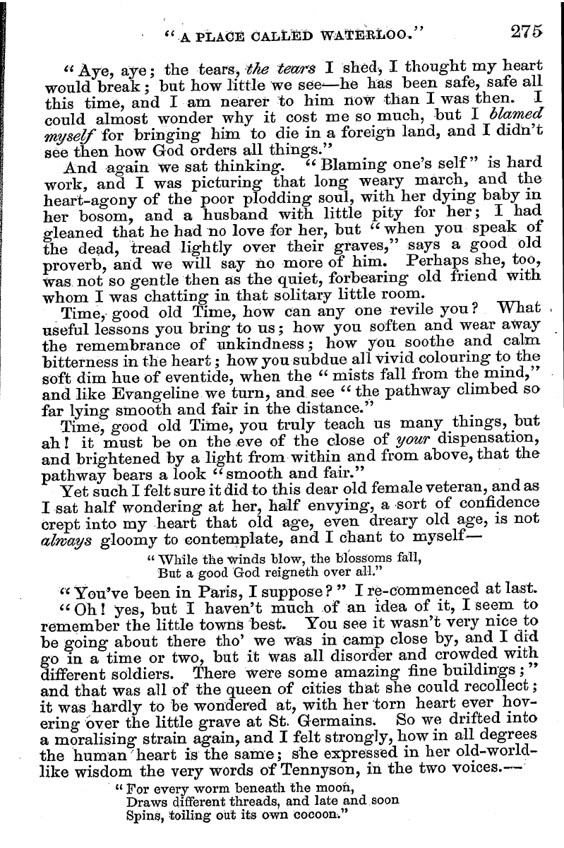 English Woman’s Journal (1858-1864): F Y, 1st edition - " A Place Call&D Waterloo." 275