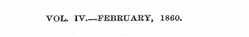 VOL. IV.—FEBRUARY, I860,