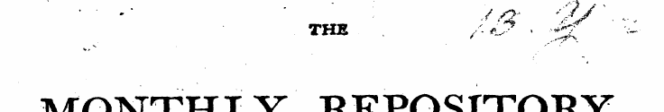 THE . /<& ¦ Jg ¦ - V> t MONTHLY REPOSITO...