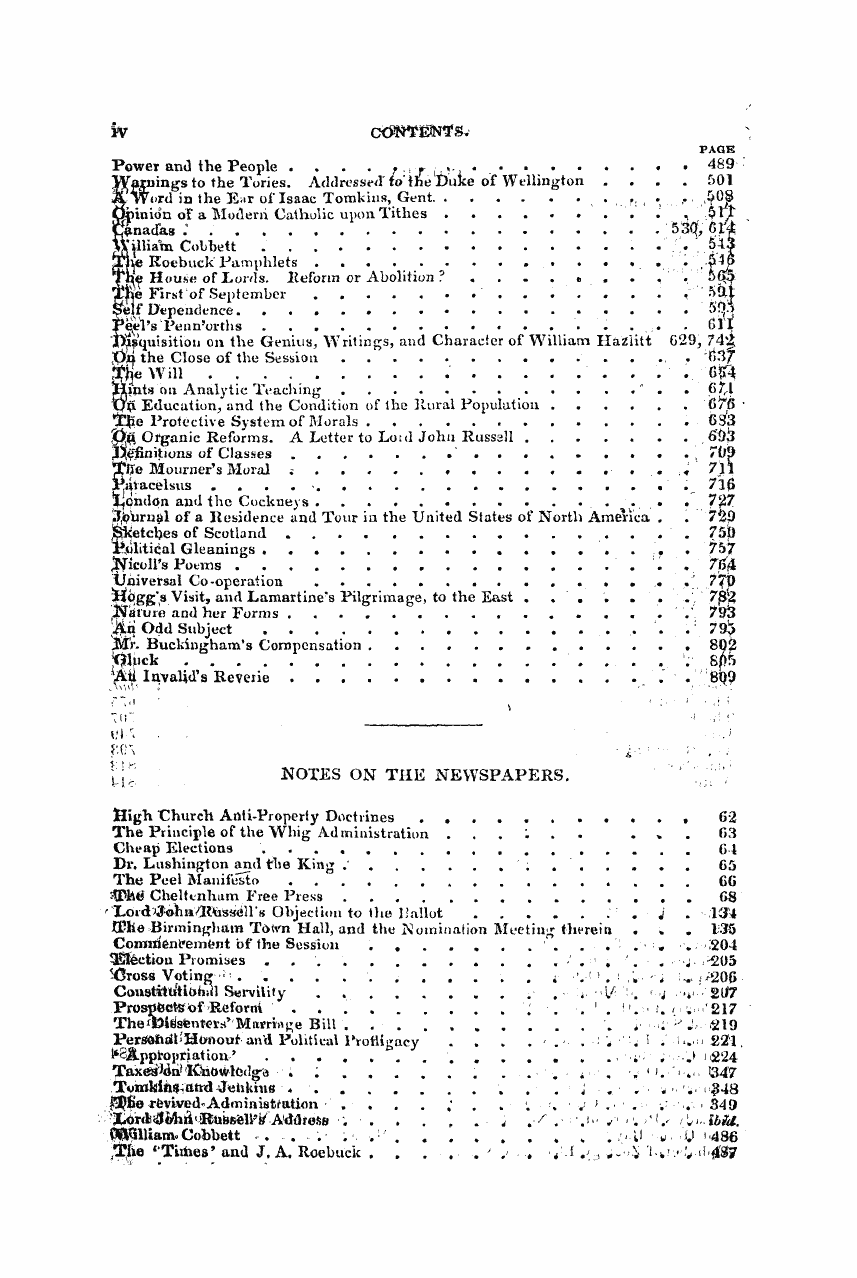 Monthly Repository (1806-1838) and Unitarian Chronicle (1832-1833): F Y, 1st edition, Front matter: 4