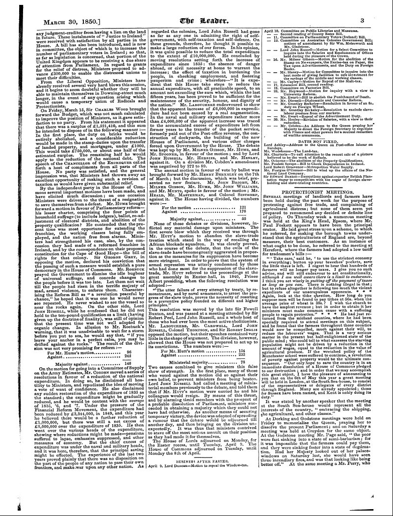 Leader (1850-1860): jS F Y, 1st edition - I March 30, 1850.] Ff Lfre 3leefaet. 3