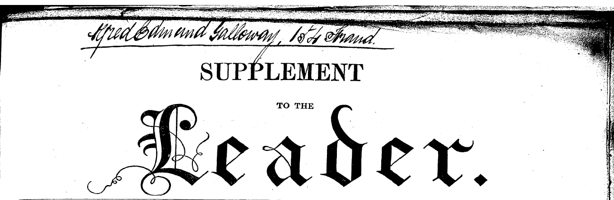 SUPPLEMENT ^r*V TO THE g^ [ Jj/t after.