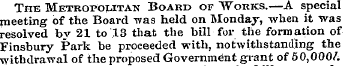 The Metropolitan Board of "Works.—A spec...